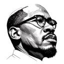 Malcolm X tattoo design idea