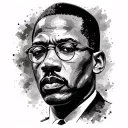 Malcolm X tattoo design idea