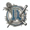 dodgers logo tattoo design idea