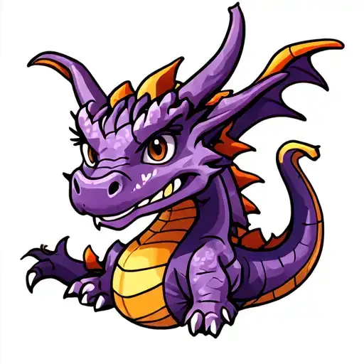 Spyro dragon tattoo design idea