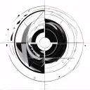 Fifth element solitude geometry tattoo design idea