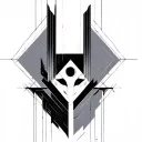 Fifth element solitude geometry tattoo design idea