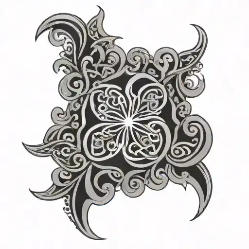 Celtic dark ornamental neck tattoo design tattoo design idea
