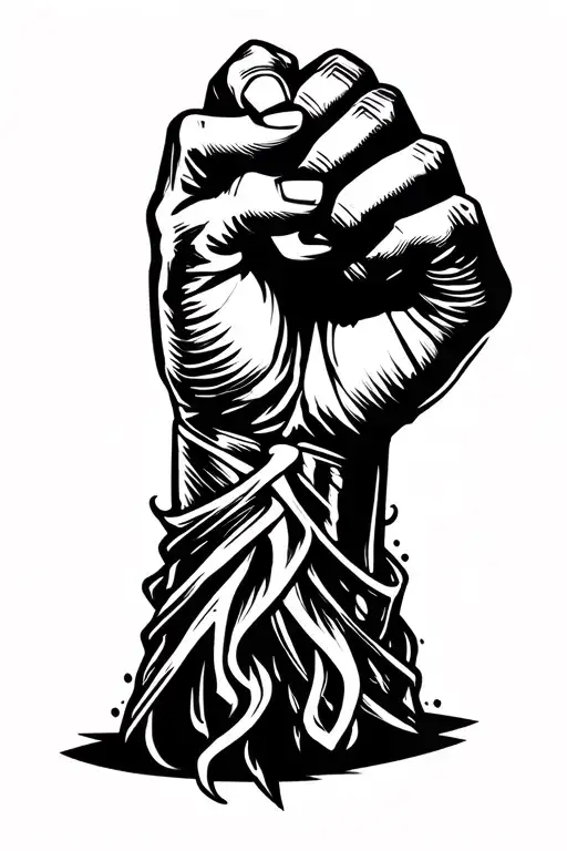 Fist Pump tattoo design idea
