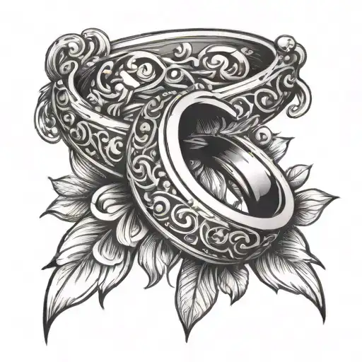 Wedding Ring tattoo design idea