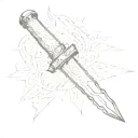 white boyz on the background of a switchblade tattoo design idea