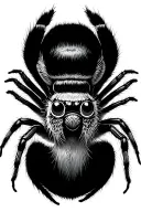 jumping spider tattoo design idea