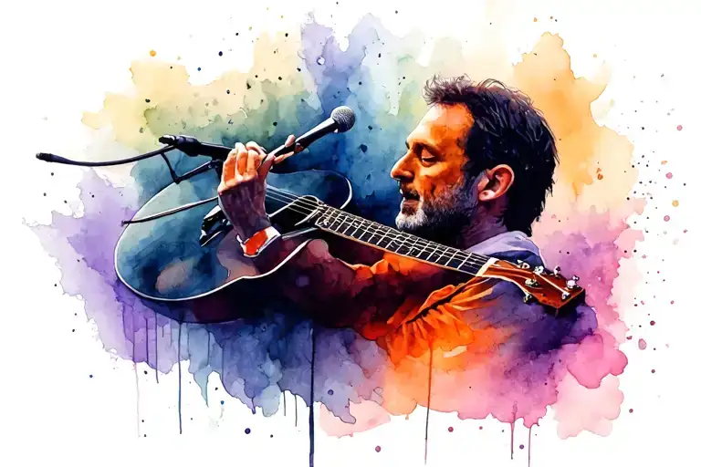 Peter Gabriel musician tattoo design idea