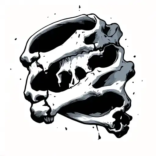 Broken Bone tattoo design idea