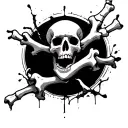 Broken Bone tattoo design idea