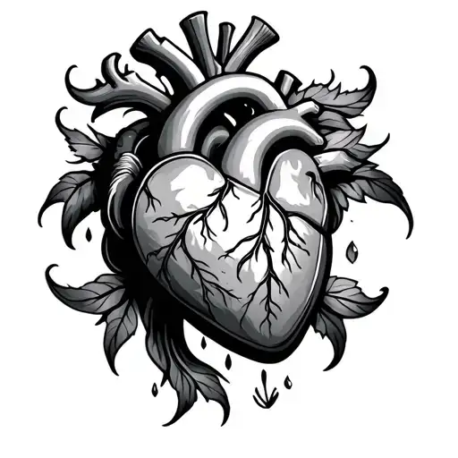 Protected Heart tattoo design idea