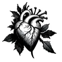 Protected Heart tattoo design idea