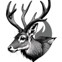 Jackalope tattoo design idea
