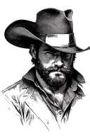 Arthur Morgan's hat tattoo design idea