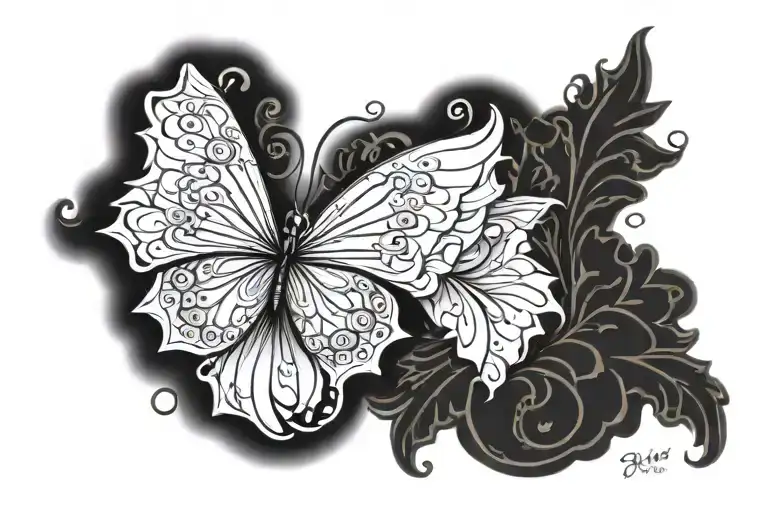 bipolar tattoo. make it asethetically pleasing. and in black and white also tattoo design idea