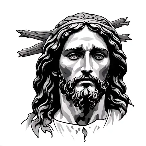 Jesus pieces Dallas tattoo design idea