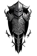 A knight from Dark Souls  tattoo design idea
