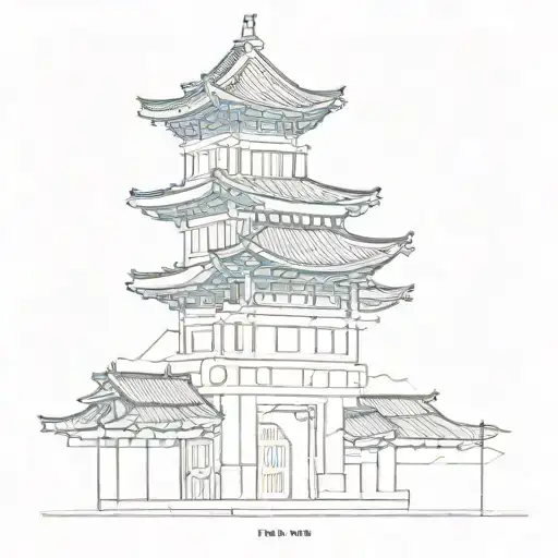 A geometric pattern inspired by Korean architecture and MCMXCI-IX-XX tattoo design idea