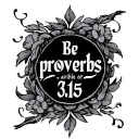 "proverbs 3:15" Biblical tattoo design idea