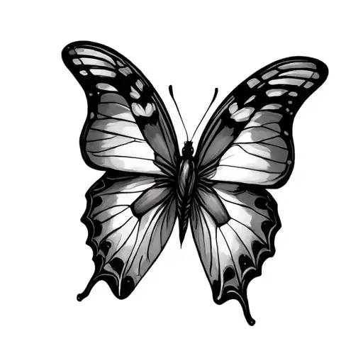 Let Them Butterfly tattoo design idea
