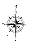 compass with electrical engineering symbols incorporated tattoo design idea