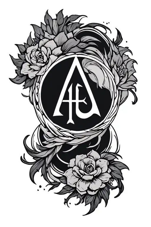 ataraxia symbol tattoo design idea