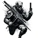 Cyberpunk Edgerunner tattoo design idea