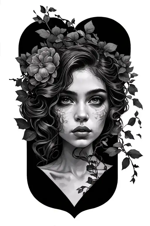 NAME"SABRINA"mixed with vines wrapped tattoo design idea