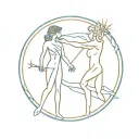 chronos and kairos greek mythology tattoo design idea