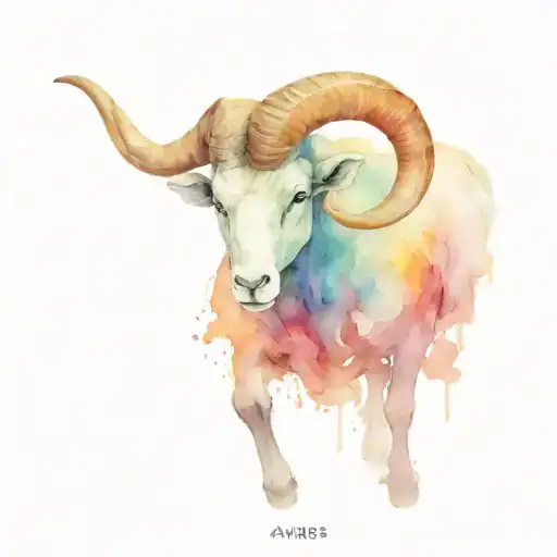 aries tattoo design idea