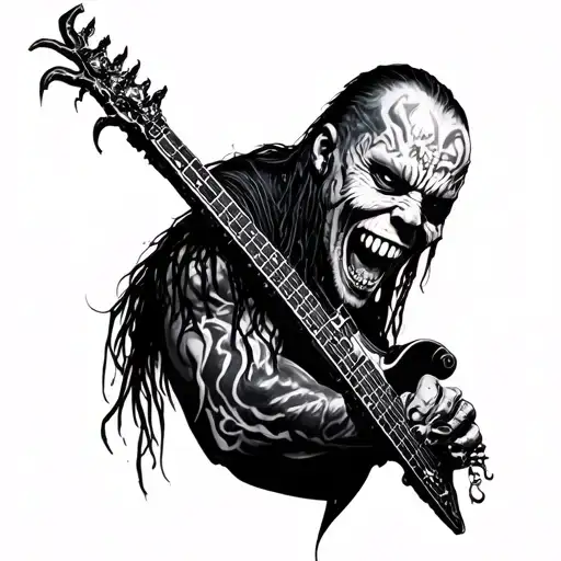 Korn metallica tattoo design idea