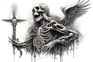 holy death tattoo design idea