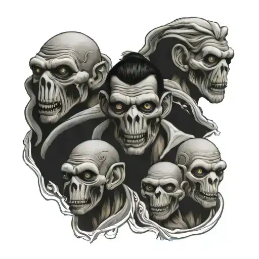see no evil, hear no evil, speak no evil tattoo design idea