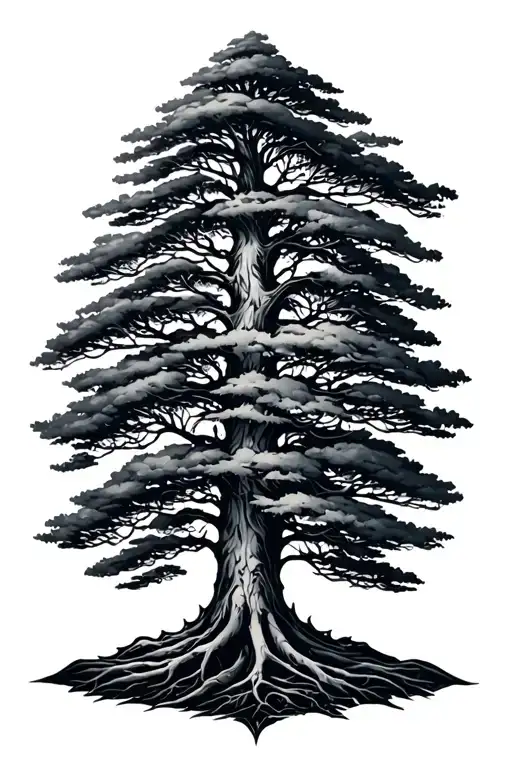 "Metanoia" thin tree  tattoo design idea