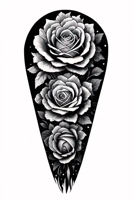 5 birthday dates arranged tattoo design idea