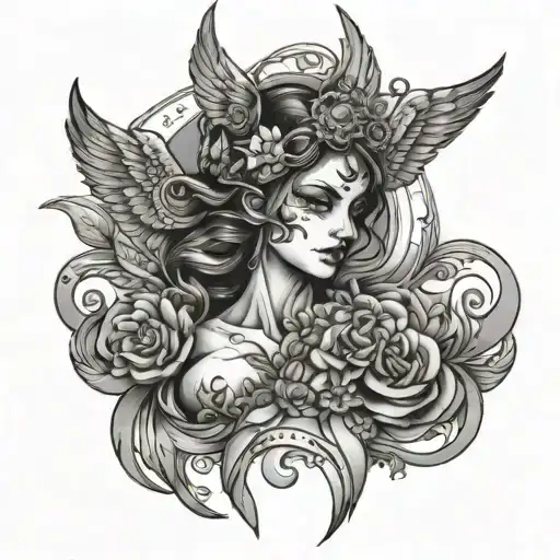 angelot M tattoo design idea