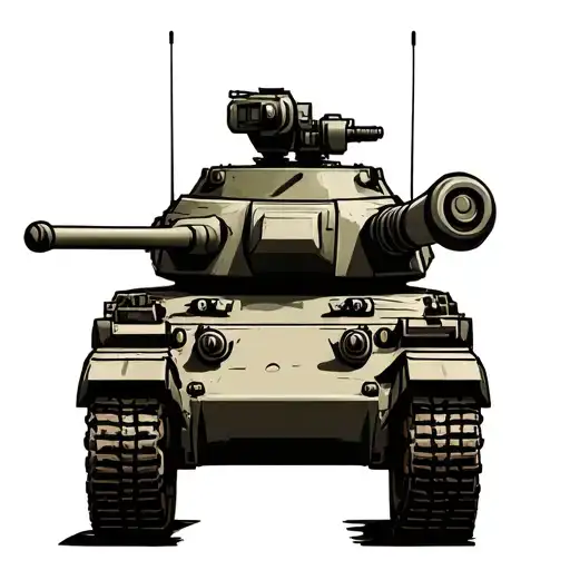 Army Tank tattoo design idea