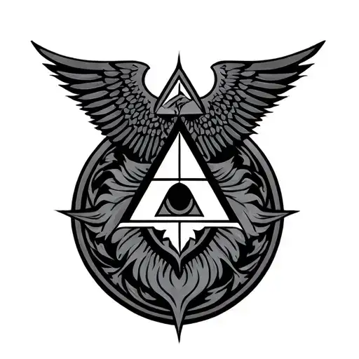 Illuminati tattoo design idea