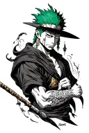 Zoro one piece tattoo design idea