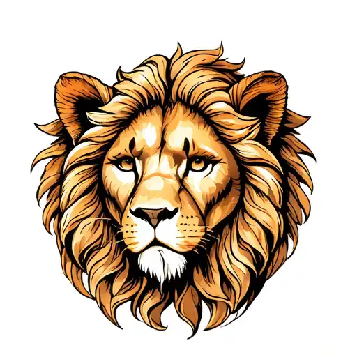 leo & libra combined tattoo design idea