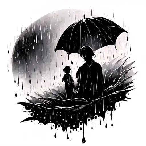 Rain keeps fallin', tears keep fallin'Rain keeps fallin', tears keep fallin'Darlin', your love is like walking a bed tattoo design idea