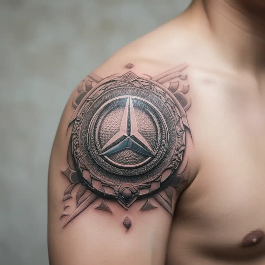Mercedes-Benz tattoo design idea
