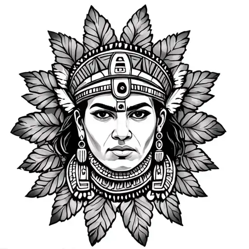 aztec heritage showing my mexican american roots reaching deep tattoo design idea
