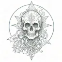 holy death tattoo design idea