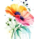 wildflower tattoo design idea