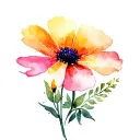 wildflower tattoo design idea