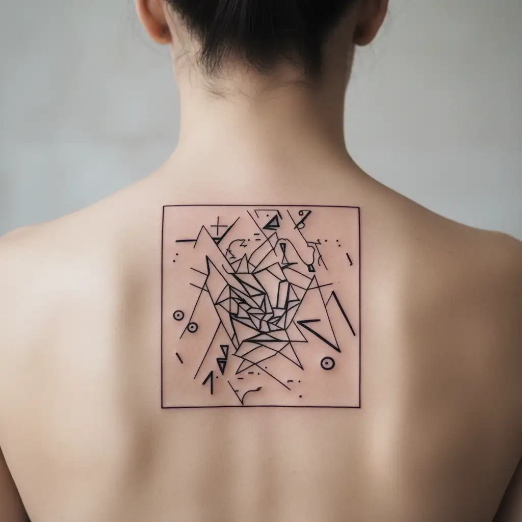 anxiety is the dizziness of freedom tattoo design idea