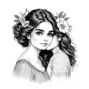 Aunt Niece tattoo design idea