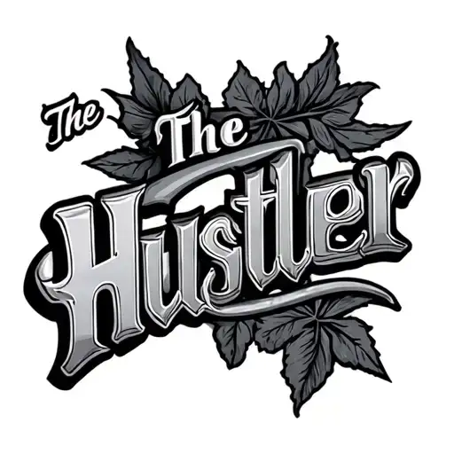 "The Hustler" gangster  tattoo design idea