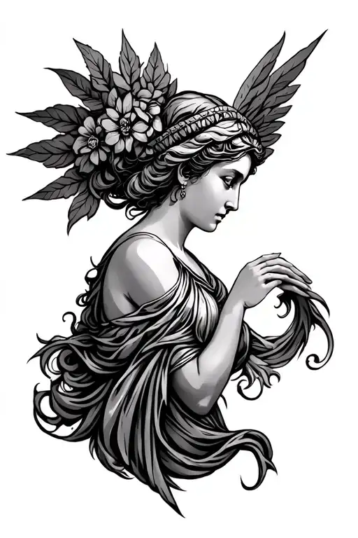 Eris Greek goddess tattoo design idea